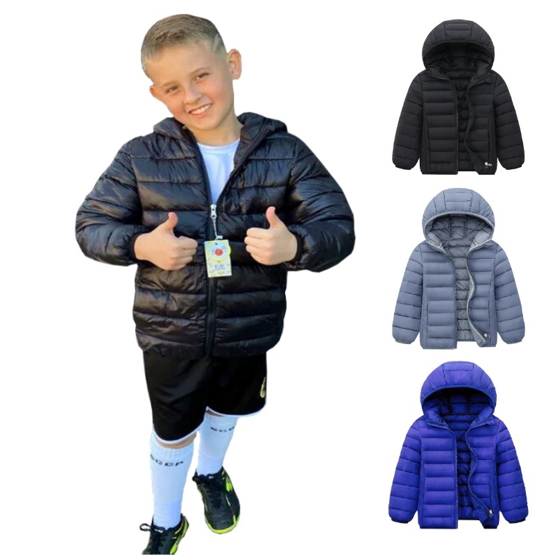 Winter Clothing For Kids - Lichtgewicht Donsjassen Met Capuchon Kinderen Jongens