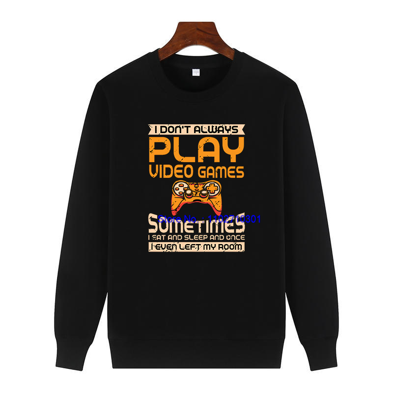Winter Clothing Video - Fleece-pullover voor heren, ronde hals, 'Ik