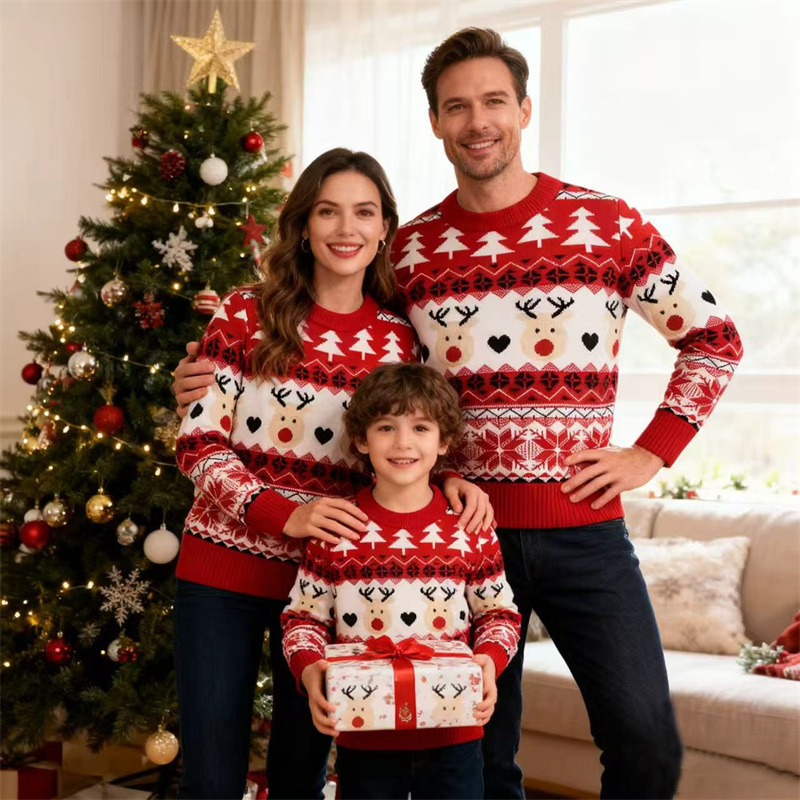 Winter Clothing For Kids - Kerst Familie Truien Ouder-kind Bijpassende Pollover