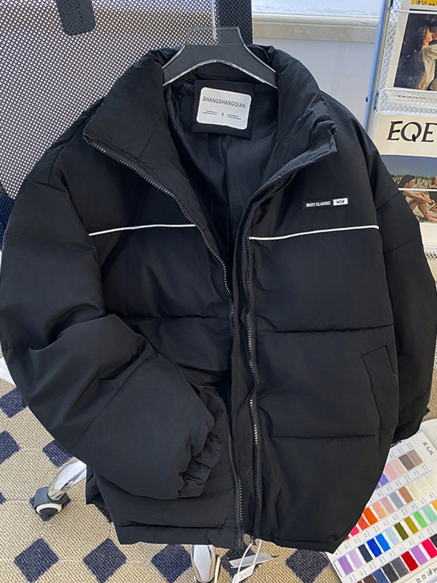 Winter Clothing Hong Kong - Retro opstaande kraag katoenen gewatteerde jas