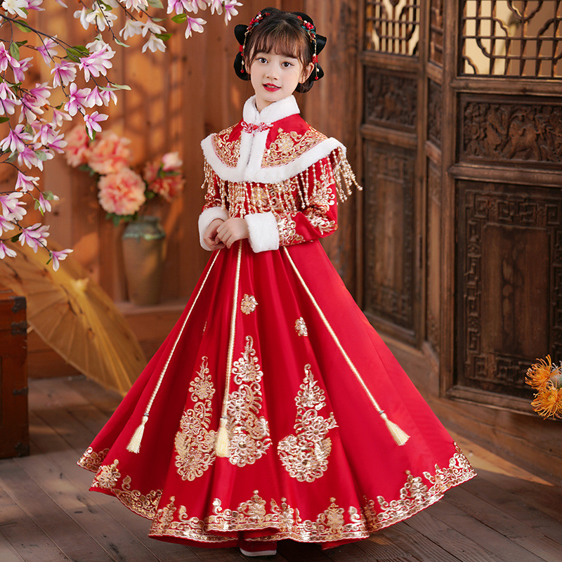 Winter Clothing For Kids - Meisjes Rode Chinese Nieuwjaar Kleding Kinderen