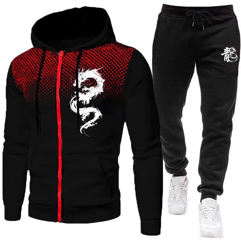 Winter Clothing For Men - Heren Paris Dragon Pattern Fashion Print