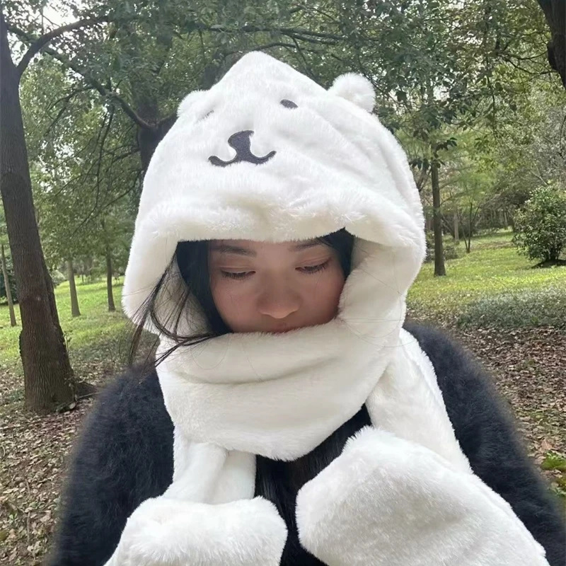 Winter Clothing For Kids - 3-in-1 pluche dikke capuchon schattige cartoon