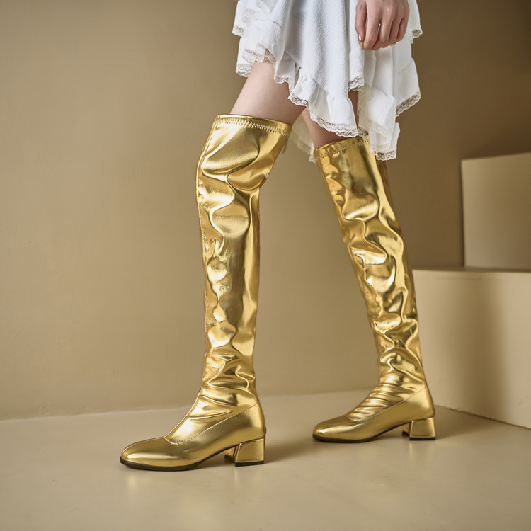 Metallic zilveren dames overkn - Winter Cloth recensie en prijs