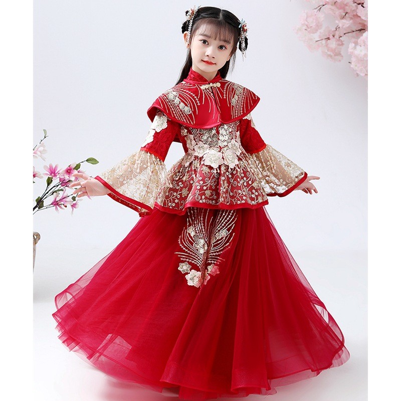 Meisjes Hanfu Cheongsam-kostuu - Winter Clothing For Kids recensie en prijs
