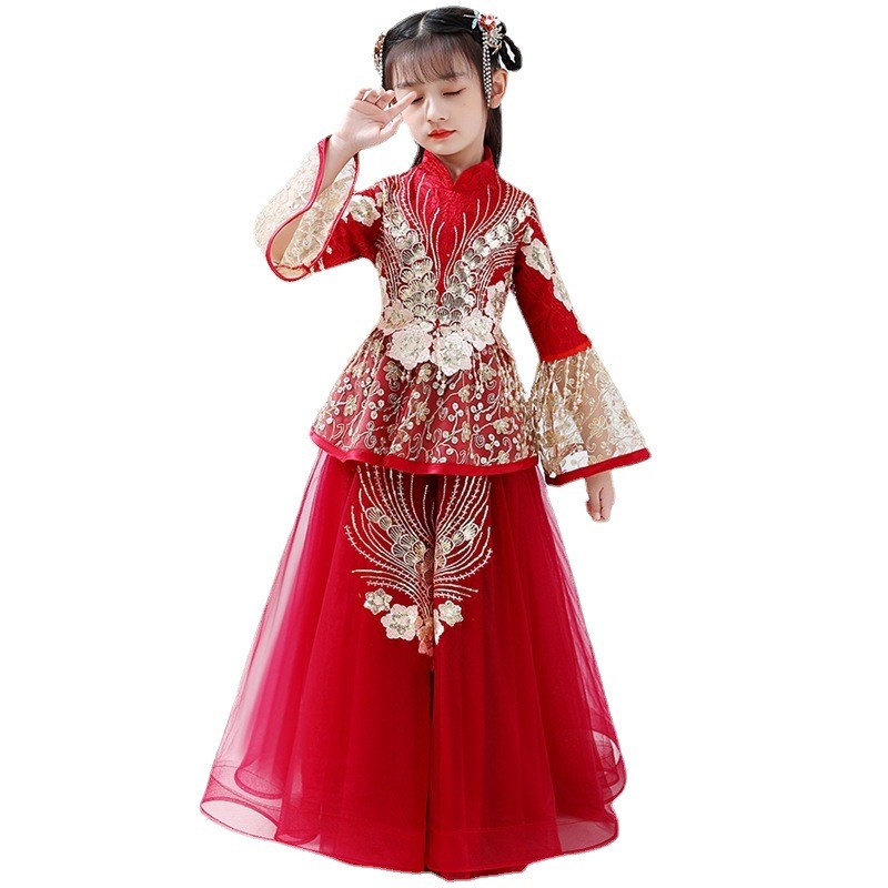 Meisjes Hanfu Cheongsam-kostuu - Winter Clothing For Kids recensie en prijs