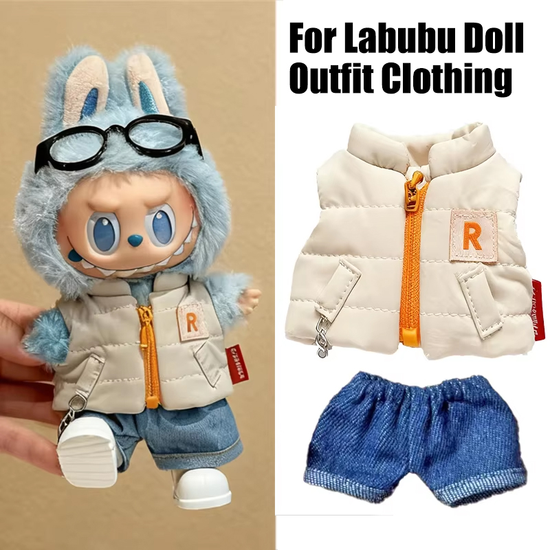 Voor 15 17 cm Labubu Pop Effen - Winter Clothing Outfits recensie en prijs