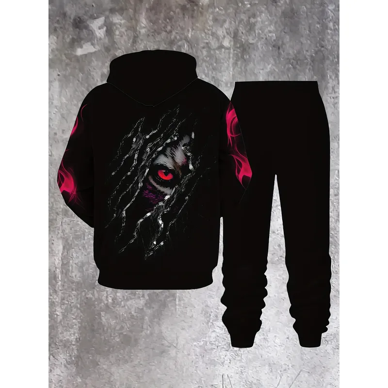 2026 Heren 3D Tijgerprint Hood - Winter Clothing For Men recensie en prijs