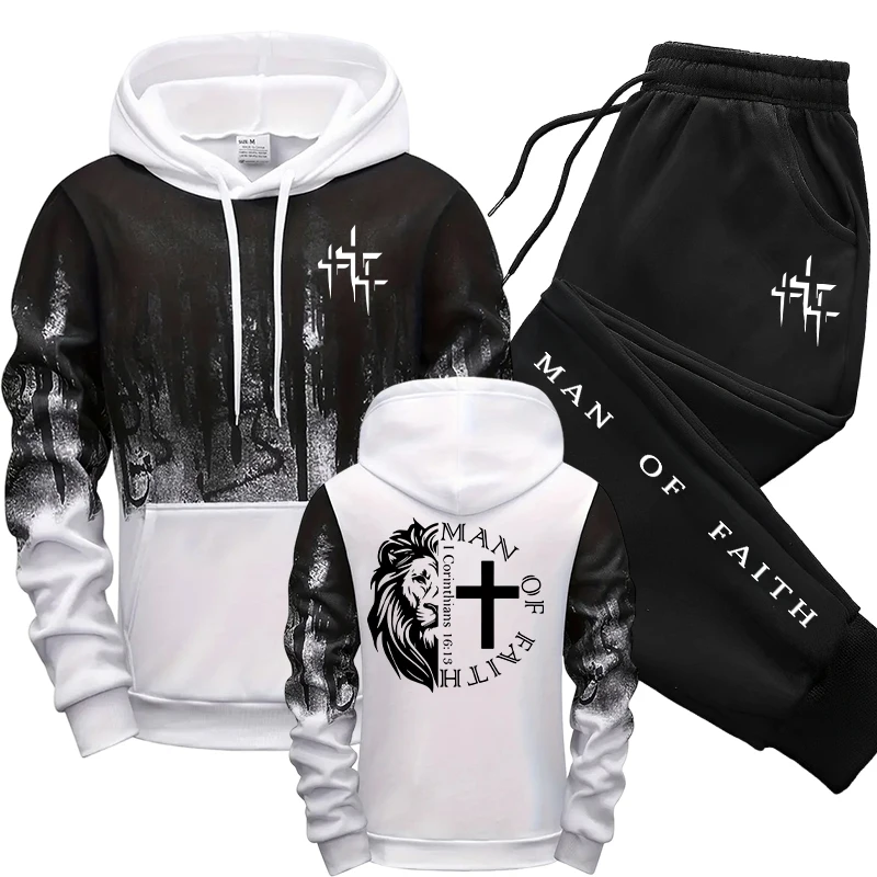 Man of Faith Pattern Herenset  - Winter Clothing For Men recensie en prijs