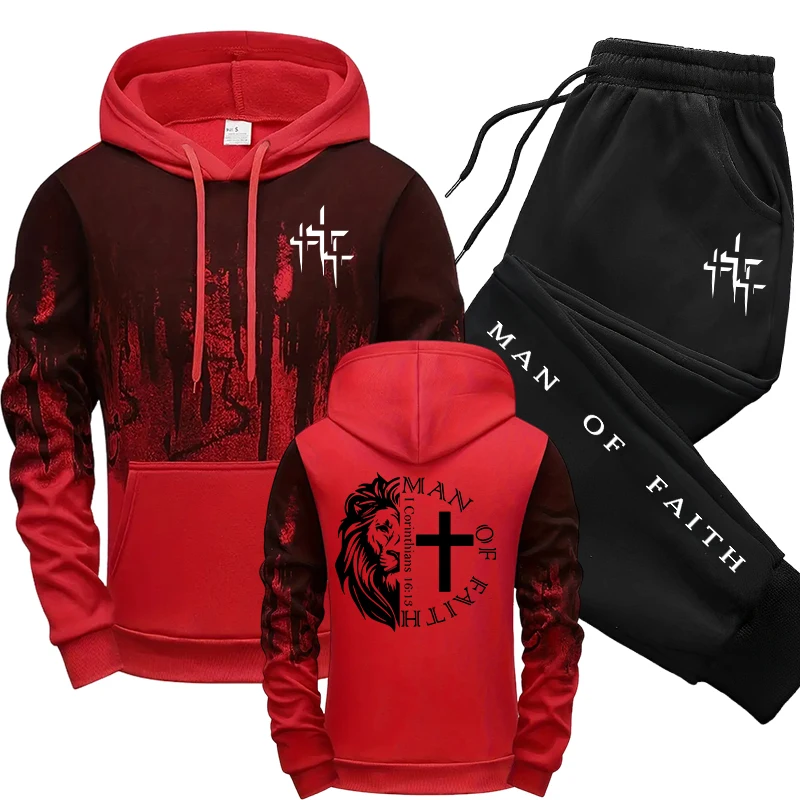 Man of Faith Pattern Herenset  - Winter Clothing For Men recensie en prijs
